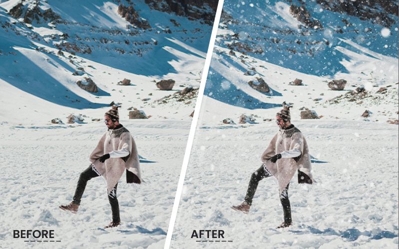 free snow overlay photoshop