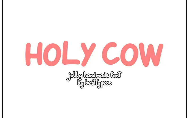 Holy cow free font