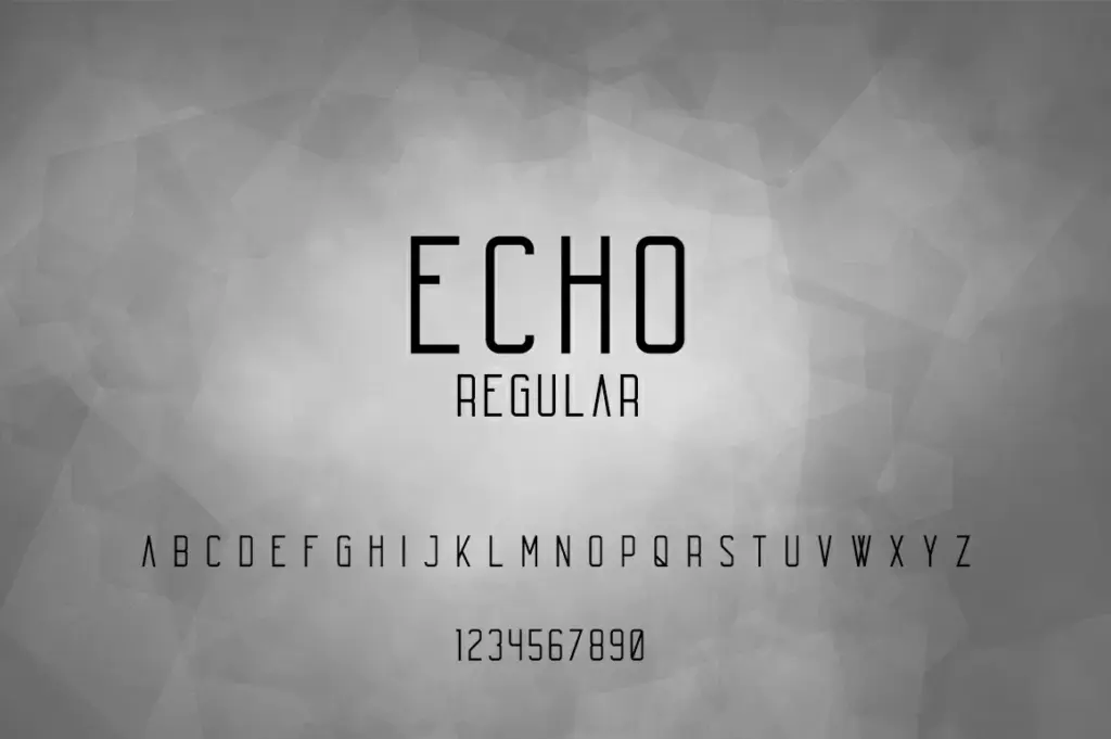 preview image, Echo Font