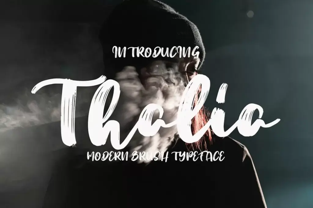 Thalia Font free, Modern Brush Typeface