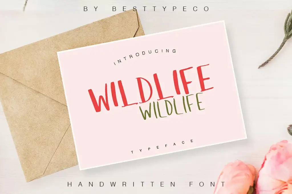 free fonts for commercial use, WildLife Calligraphy Font