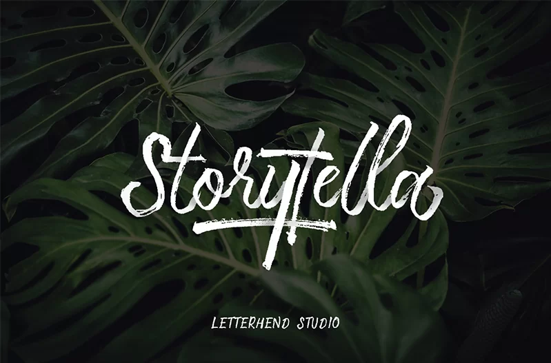 free fonts for commercial use, Storytella Font by LetterHend Studio
