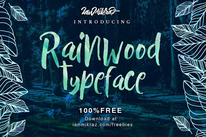 preview image, Rainwood Font