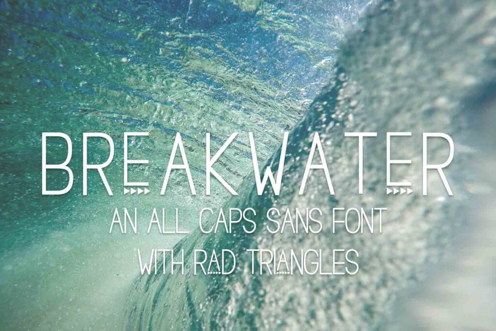Breakwater Triangle Sans Font