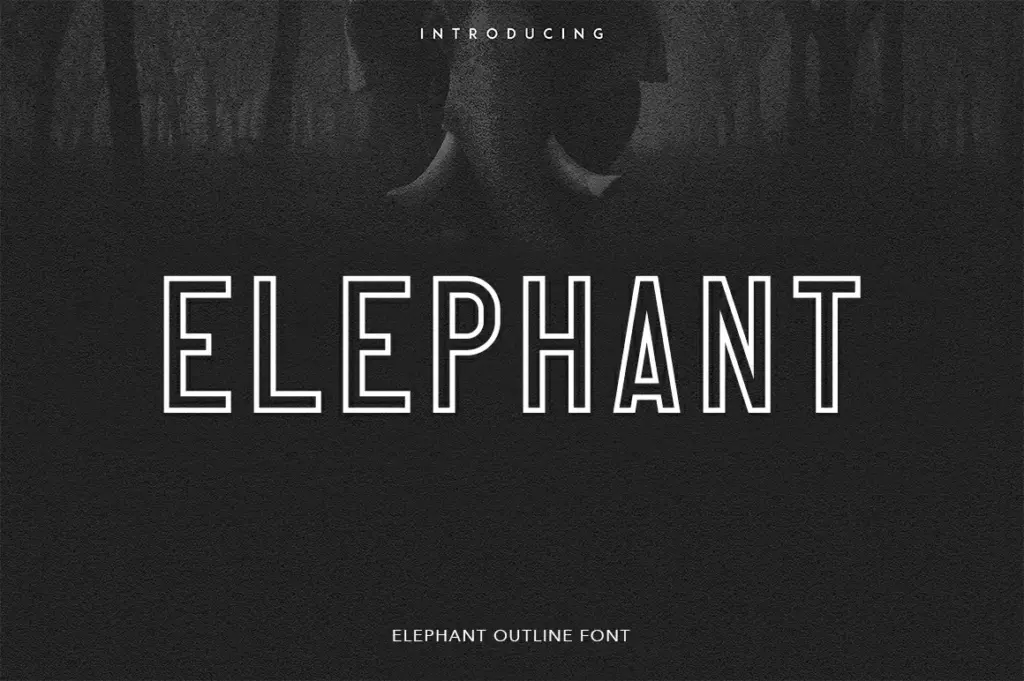 free fonts for commercial use, Elephant Font