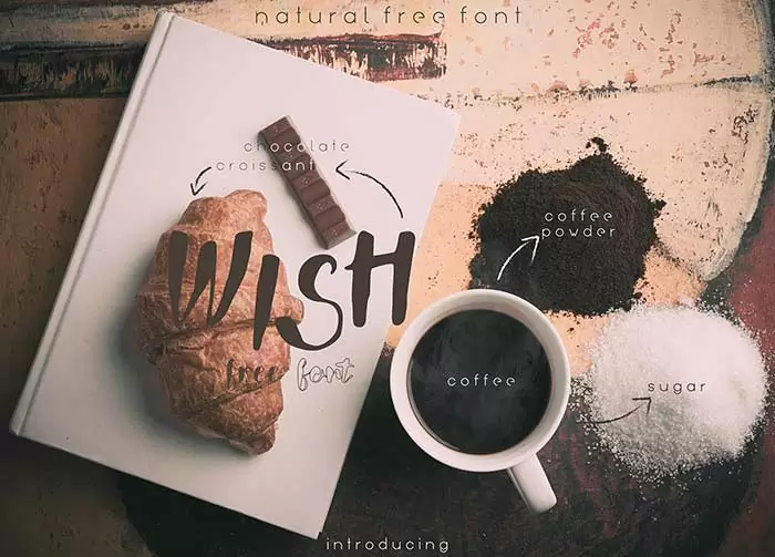 preview image, Wish Free Font