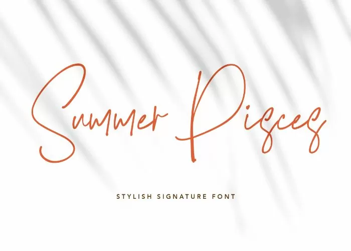 preview image, Summer Pisces Font