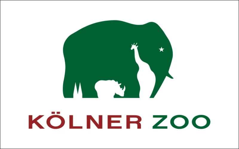 Kölner Zoo Logo's negative space art