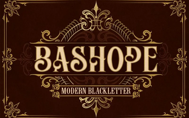Bashope - best tattoo fonts