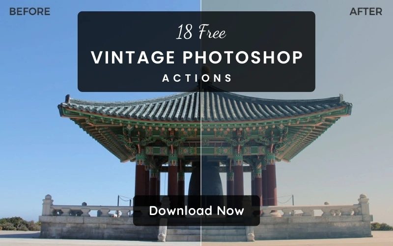 Vintage photoshop actions