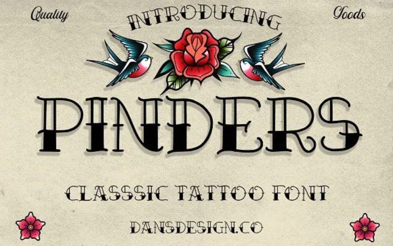 Pinders classic font