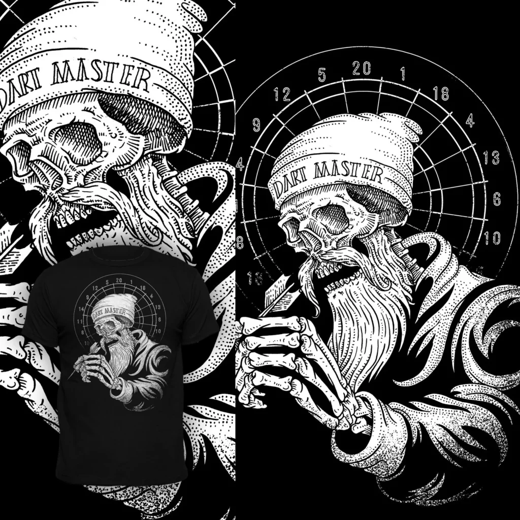 cool black and white t shirt designs
