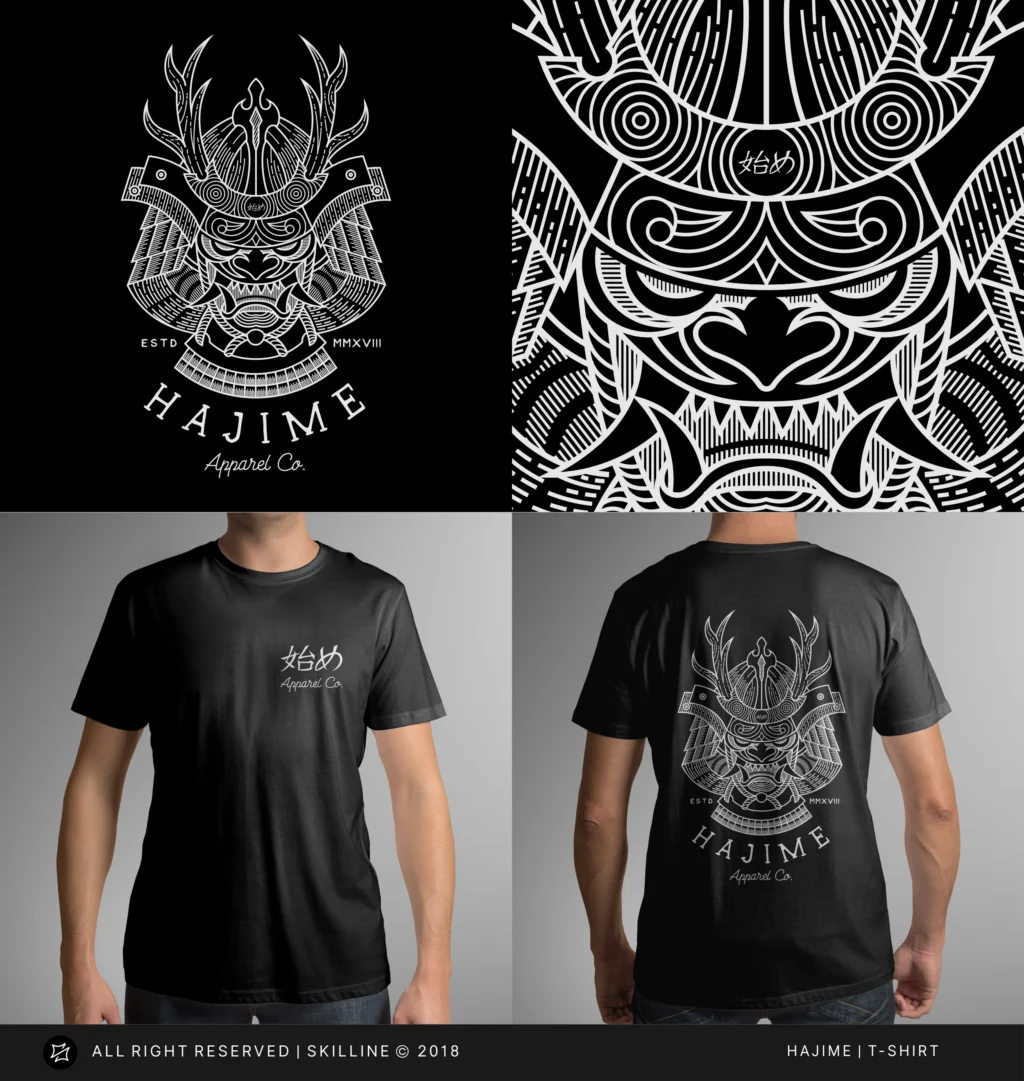 cool black and white t shirt designs
