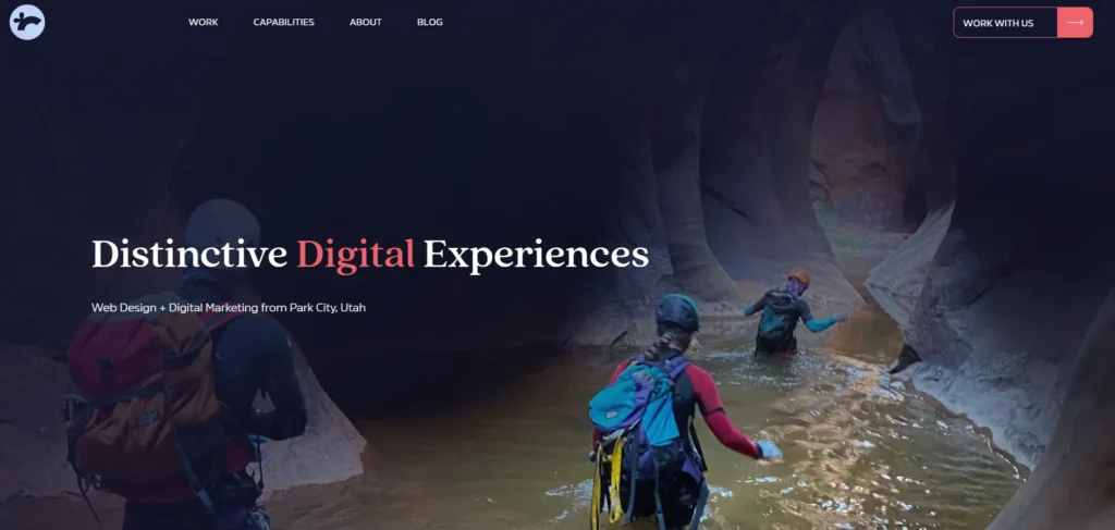 homepage of Spigot Design