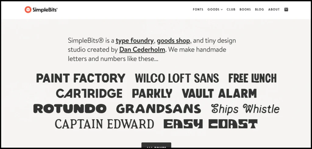 homepage of SimpleBits