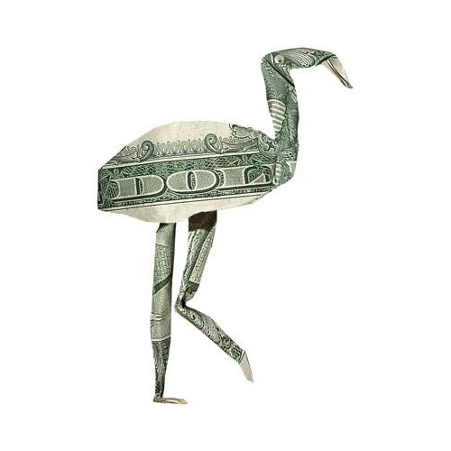 money paper folding example