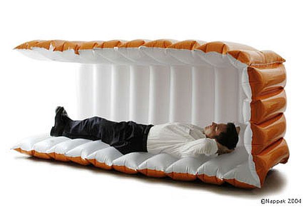 inflatable mattress shaped like breaad