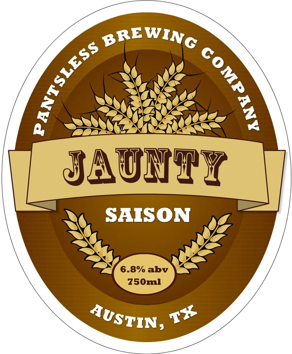 Jaunty.Saison.BeerLabel Jaunty beer logo designs