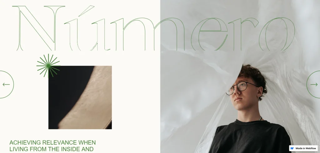 collage website design - Numero