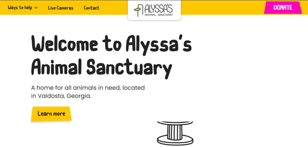 example of designs - Alyssa's Sanctuary homepage