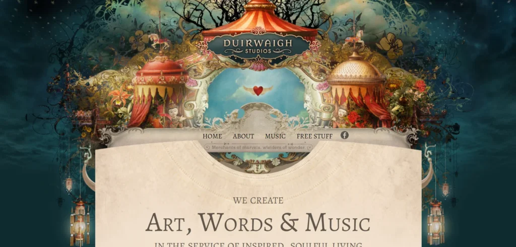 Duirwaigh Studios homepage