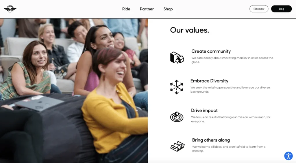 creative about us page design
