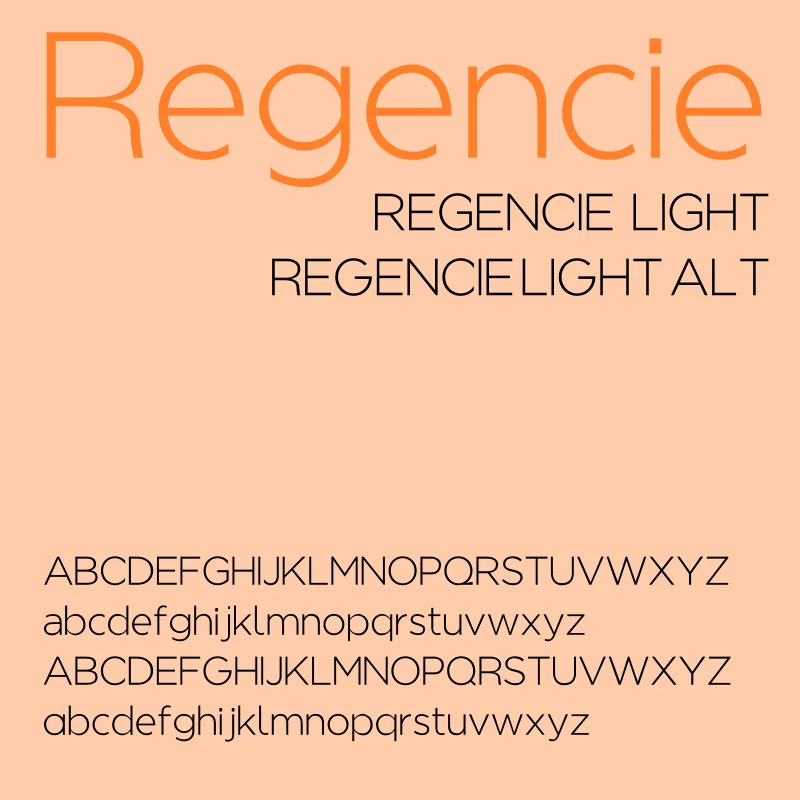 Regencie typeface