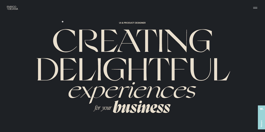 Enrico Deiana website, Best Portfolio website