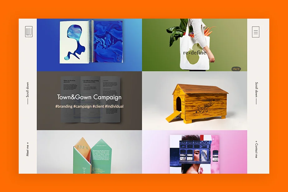 best portfolio designs, Wendy Ju Portfolio