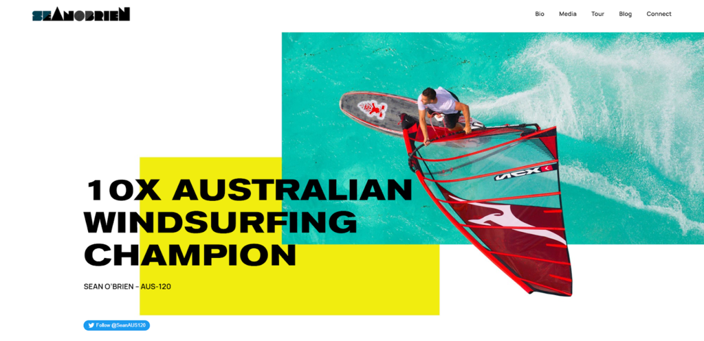 great portfolio websites - Sean O'Brien, Sean O’Brien portfolio website