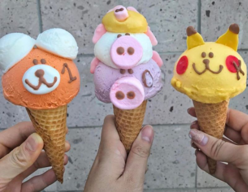 Pikachu ice cream -animal ice creams
