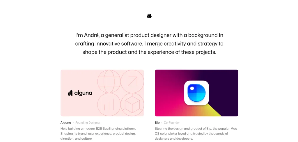 Minimal Website Design 9 Andre Goncalves homepage