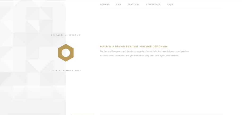 Minimal Website Design 14 minimal website designs - build conference