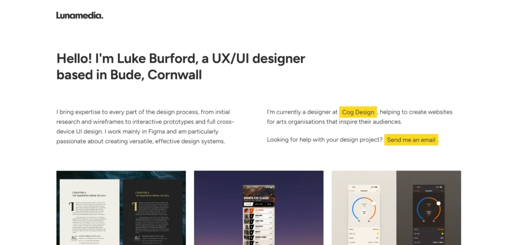 Minimal Website Design 13 Luna Media