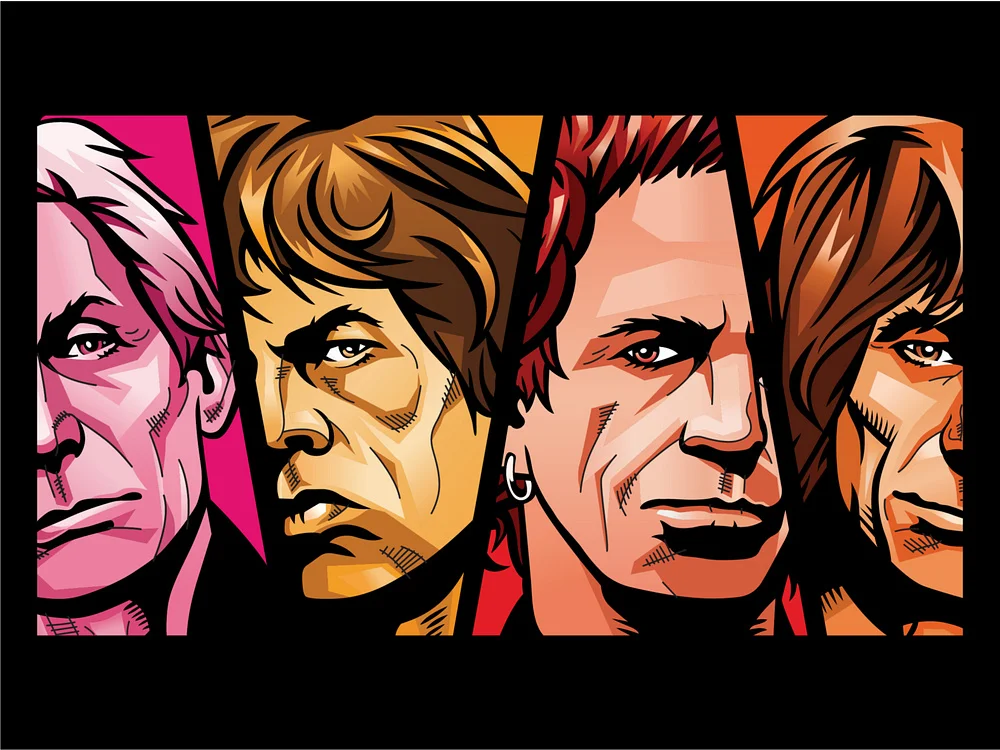 The Rolling Stones illustrations