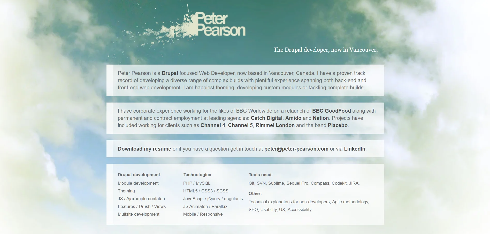 Peter Pearson homepage