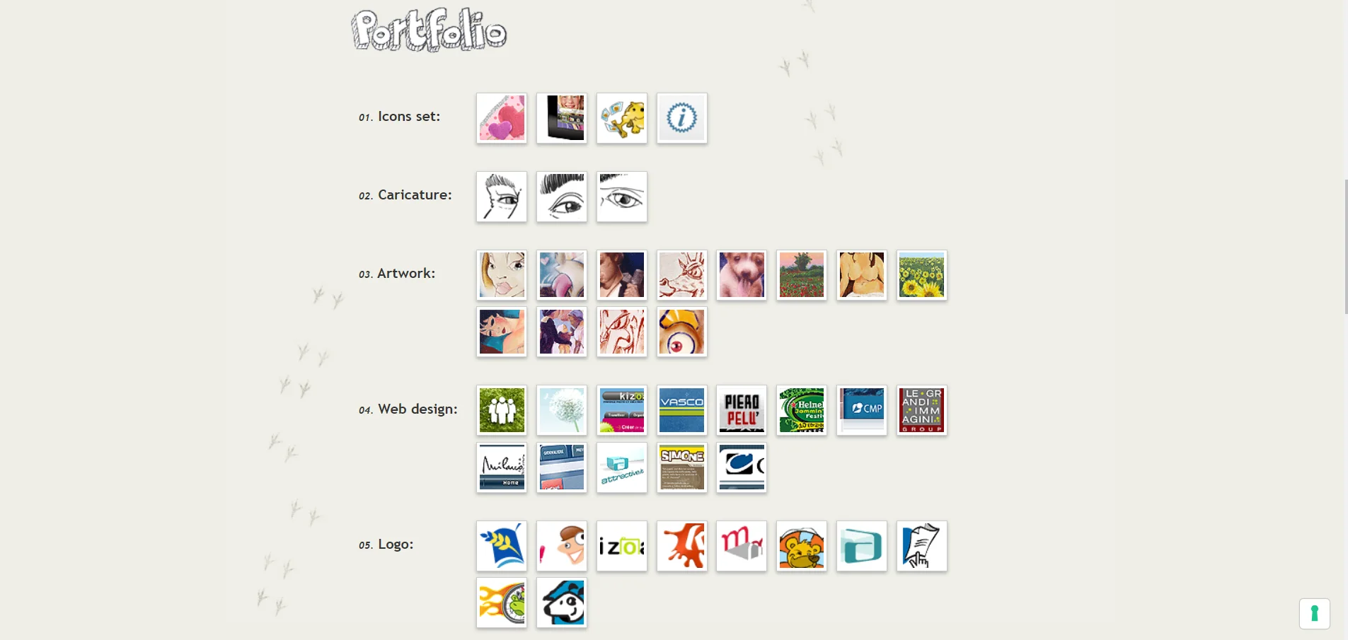 one page website designs