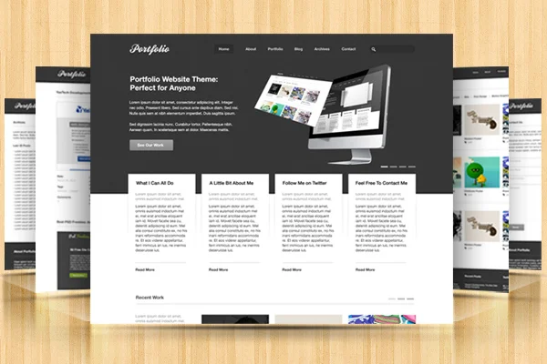 portfolio psd website themes