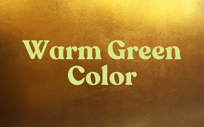 warm green font color for gold background