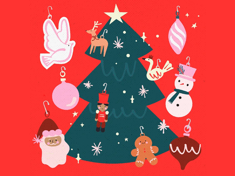 christmas tree illustration