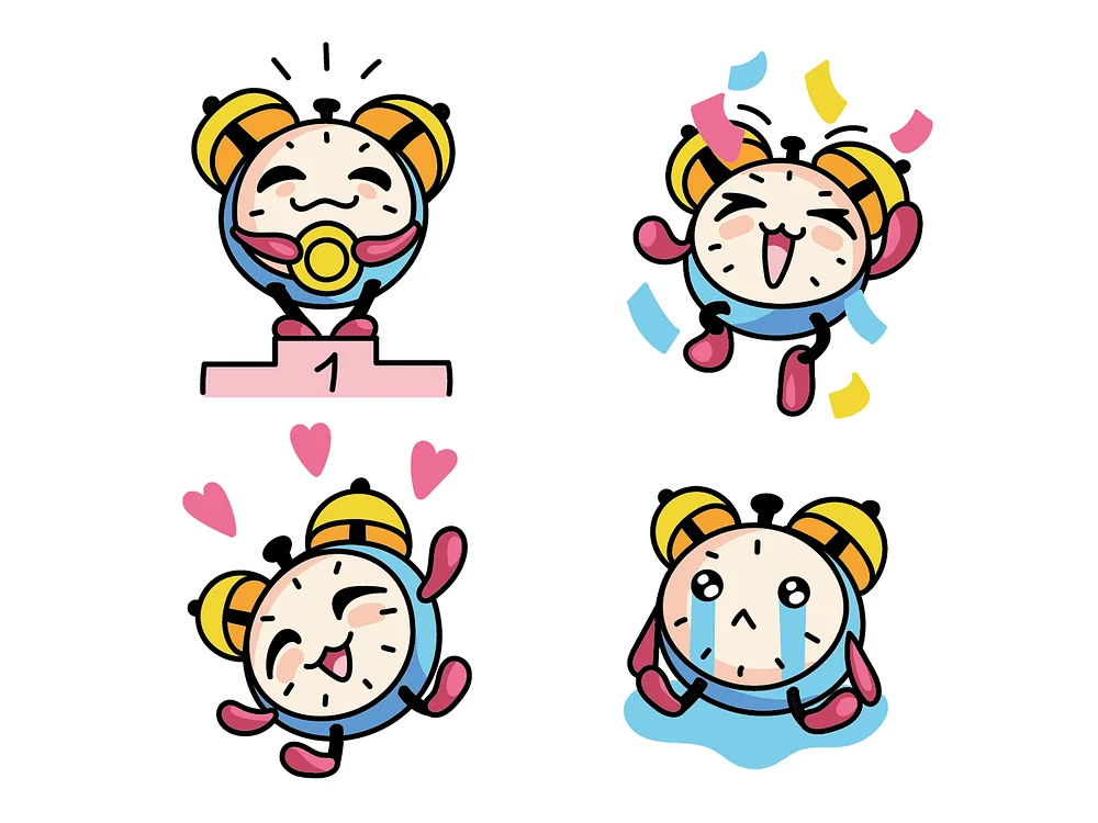 Clock-vector-14 cute design example