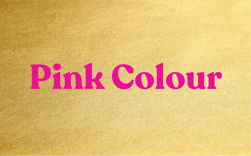 Pink font color for gold background