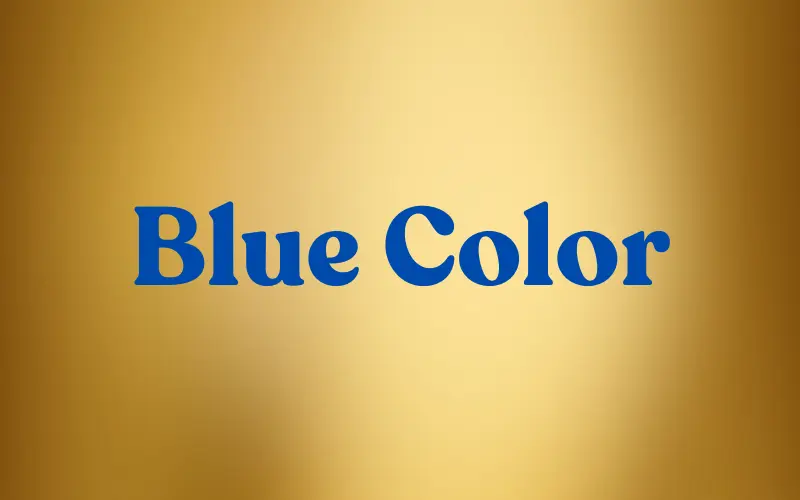 Blue color