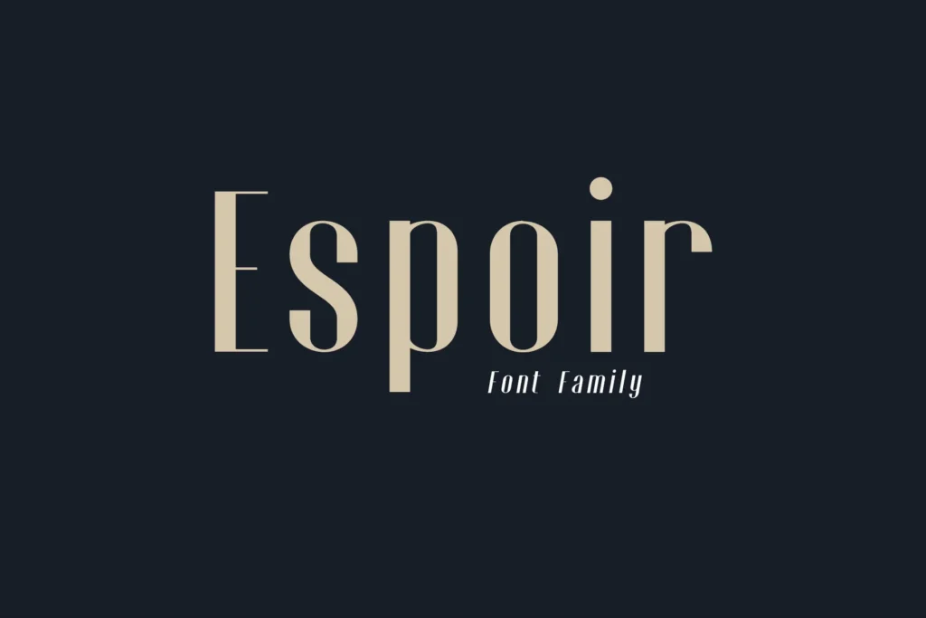 Espoir font