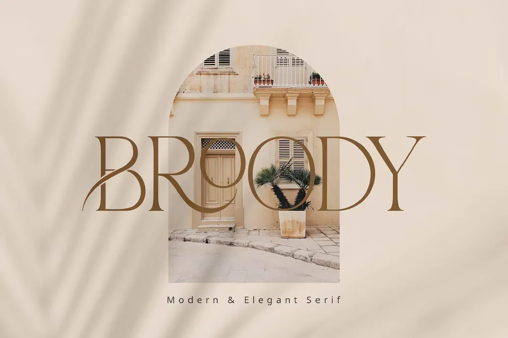 free luxury serif fonts - Broody