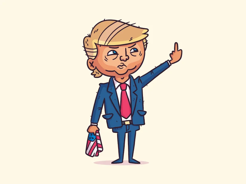 Donald Trump cartoon