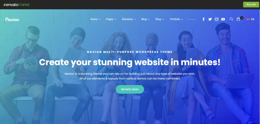 responsive WordPress themes - Navian