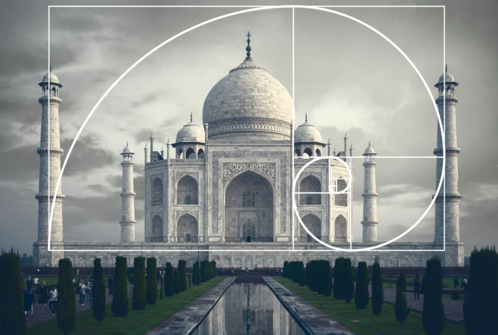 The Taj Mahal - examples of the golden ratio in architecture