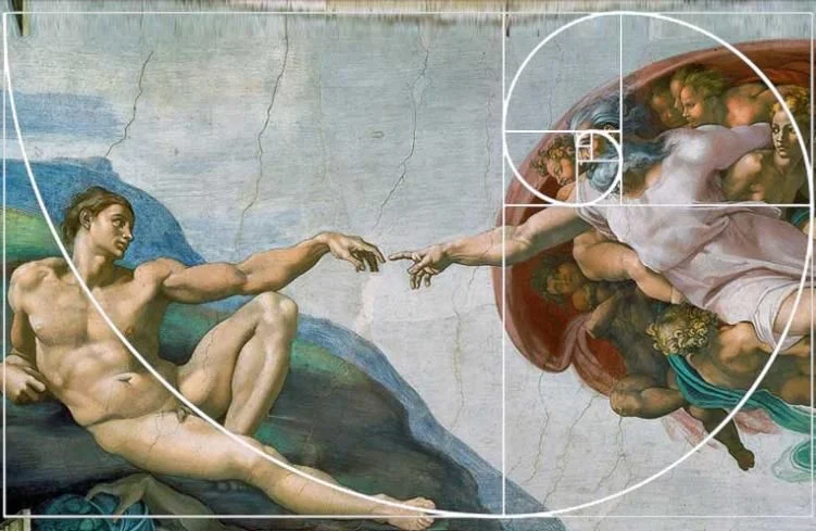 application in Michelangelo's "Creation of Adam"