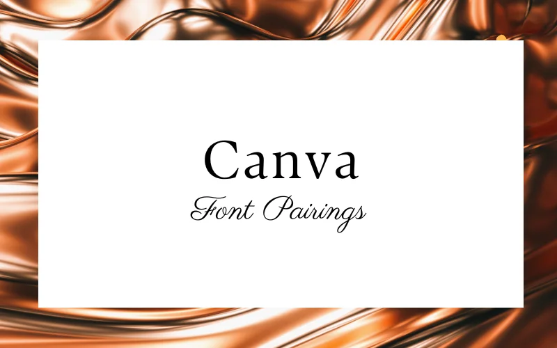 Canva font pairings preview